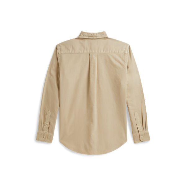 Tallow Cream Garment-Dyed Cotton Oxford Shirt Boys 6-14 Years 2