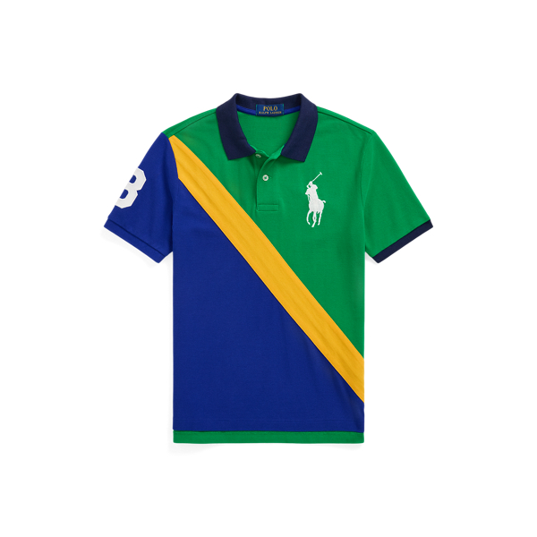 Baumwollpique Poloshirt mit Big Pony