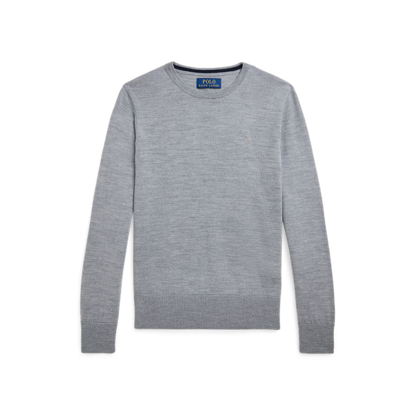 Wollpullover mit Rundhalsausschnitt