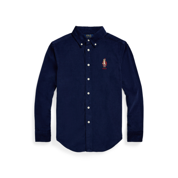 Polo Bear Cotton Corduroy Shirt