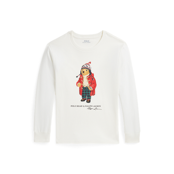 T-shirt Polo Bear manches longues coton