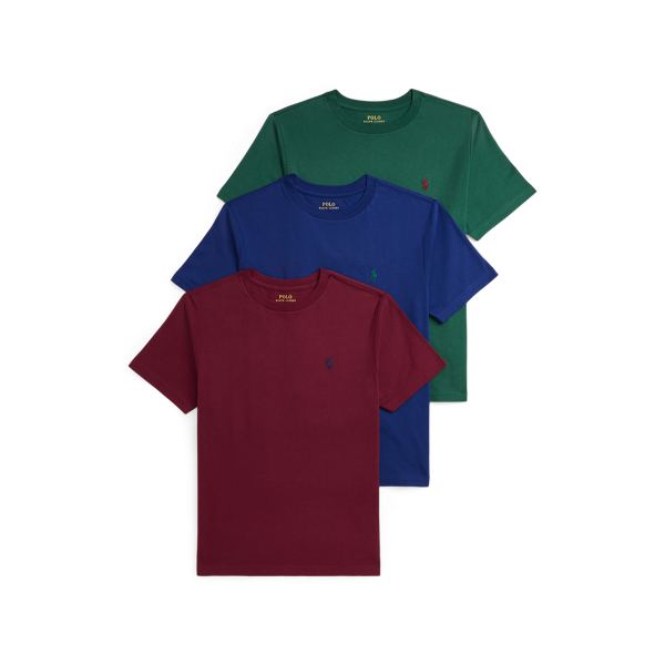 Cotton Jersey Crewneck Tee 3-Pack