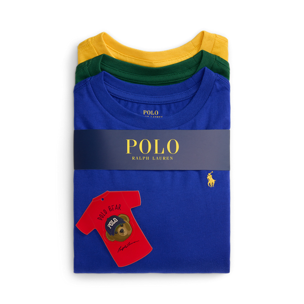 Cotton Jersey Crewneck Tee 3-Pack