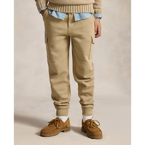 Детские брюки Ralph Lauren Fleece Cargo Jogger, цвет: Хаки