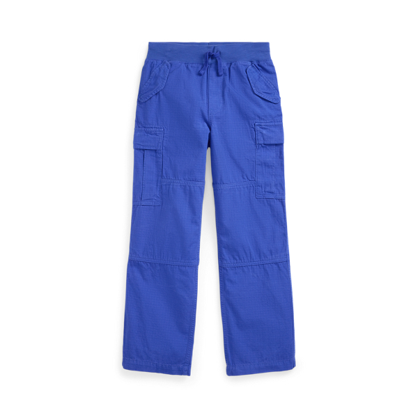 【送料&関税込】Polo Ralph Lauren Blue Cotton Joggers Cotton Ripstop Cargo Pant
