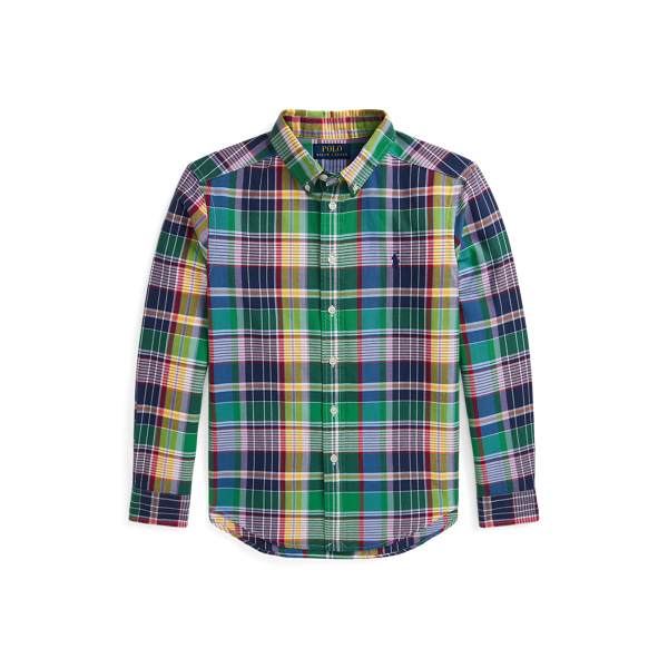 Plaid Cotton Oxford Shirt Boys 6-14 Years 1