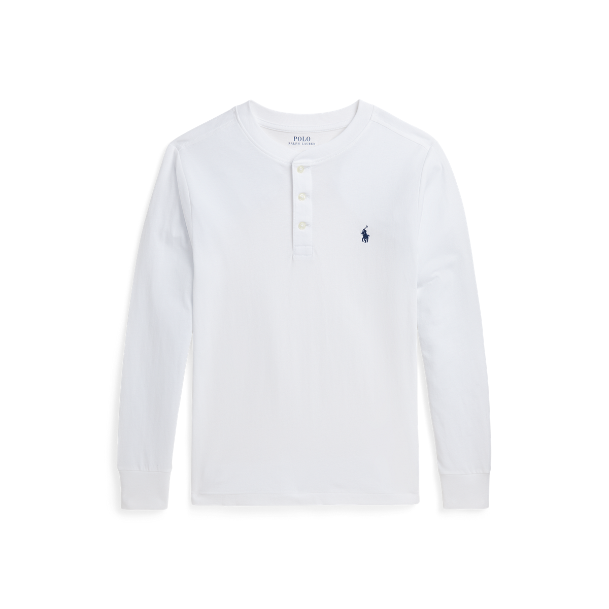 軽量【Ralph Lauren】インディゴ コットン ヘンリーシャツ コットン ジャージー ショートスリーブ ヘンリー シャツ