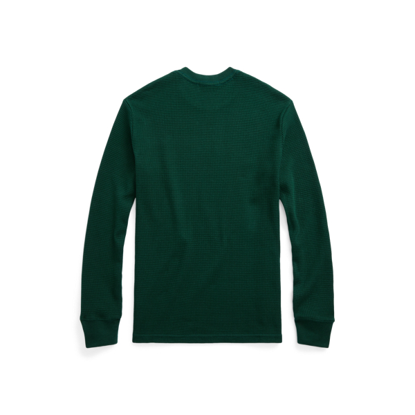 Waffle-Knit Cotton Long-Sleeve T-Shirt