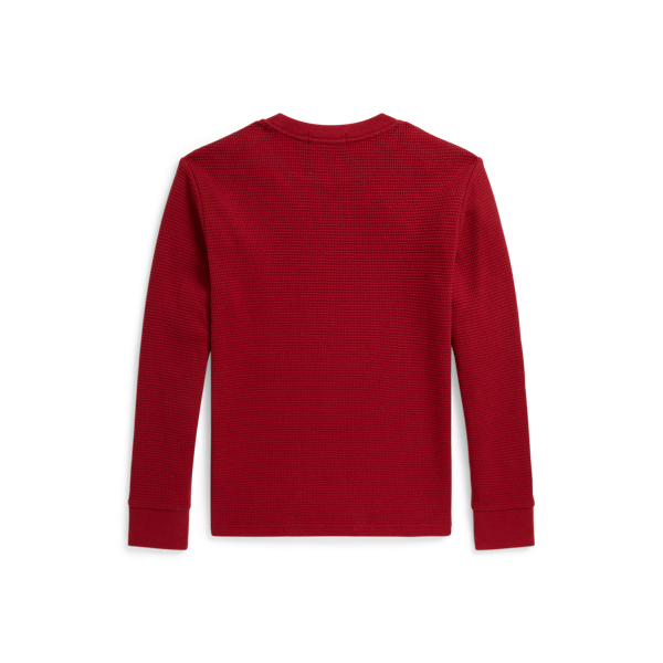 Waffle-Knit Cotton Long-Sleeve T-Shirt