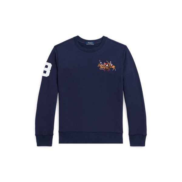 Fleece sweatshirt met Triple-Pony Boys 6-14 Years in 1