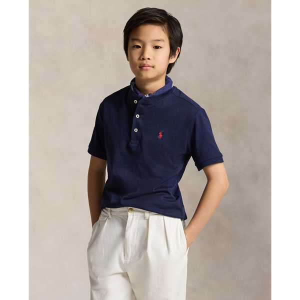 コットン ジャージー ショートスリーブ ヘンリー シャツ | ラルフ