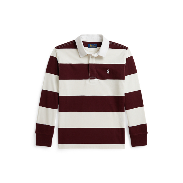Rich Ruby/Nevis The Iconic Rugby Shirt Boys 8-20 1