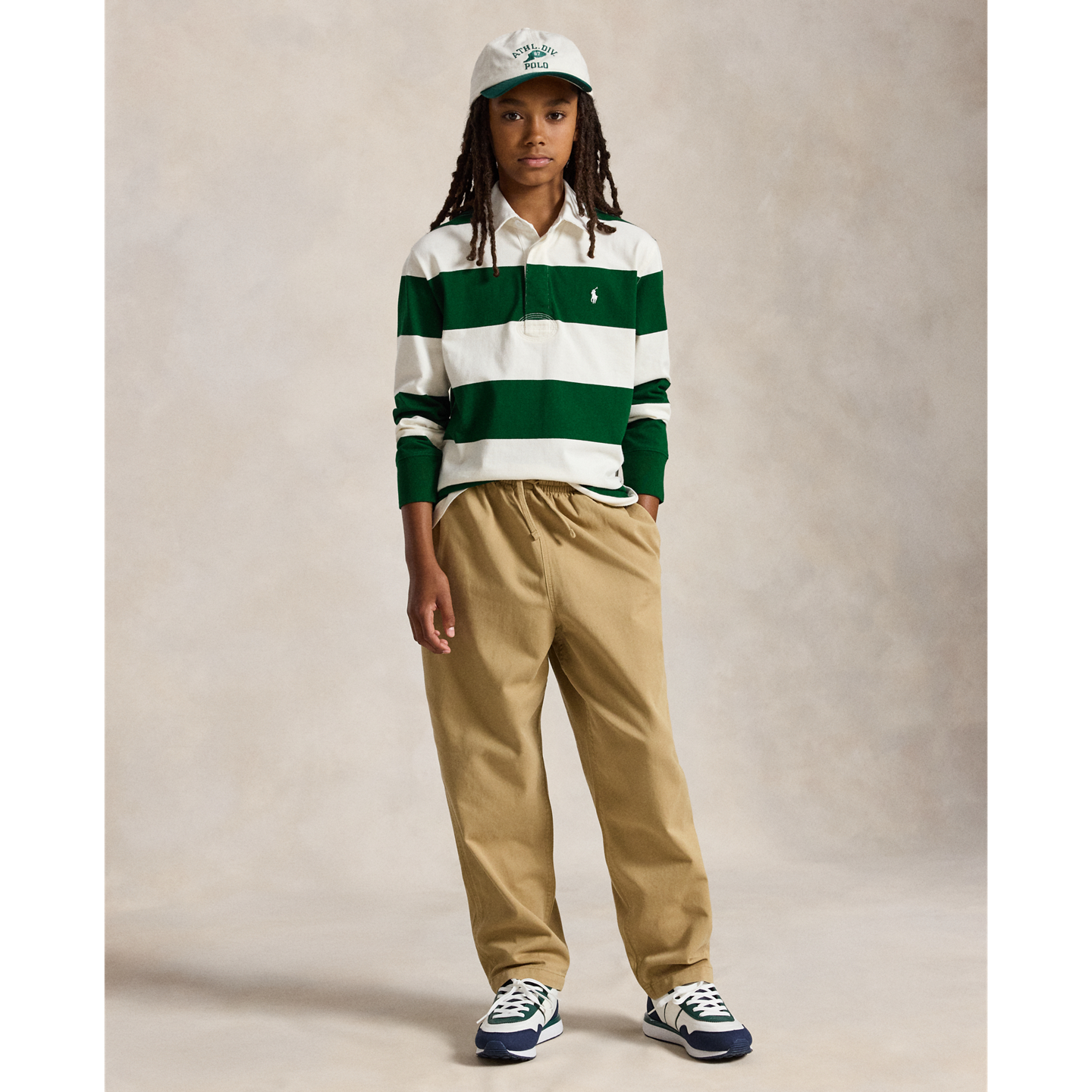 Рубашка Ralph Lauren The Iconic Rugby Shirt, цвет: Тёмно-зелёный — фото 2