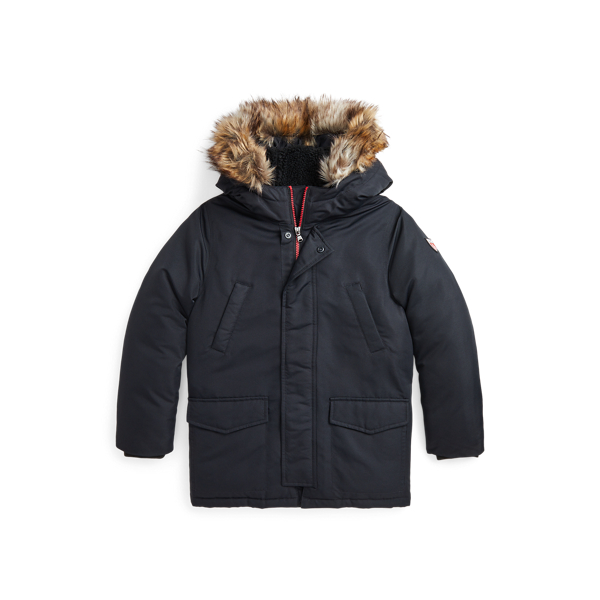 Faux-Fur-Trim Down Parka