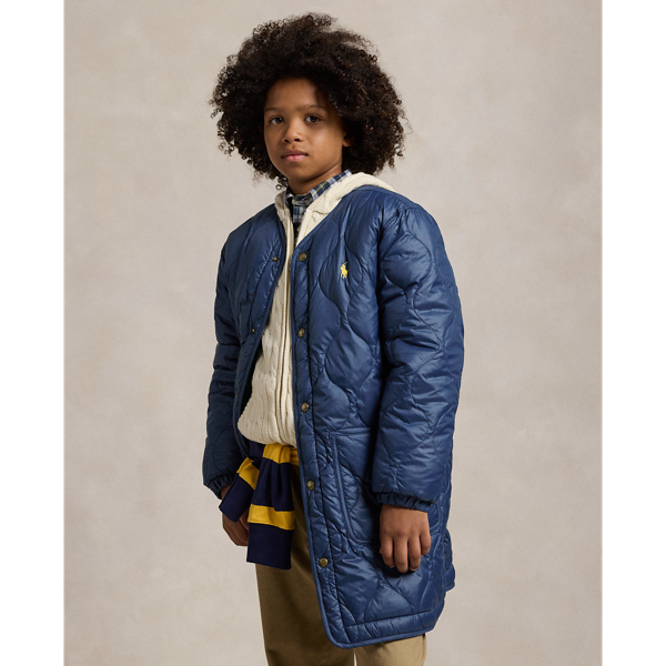 Reversible Ripstop &amp; Fleece Down Jacket