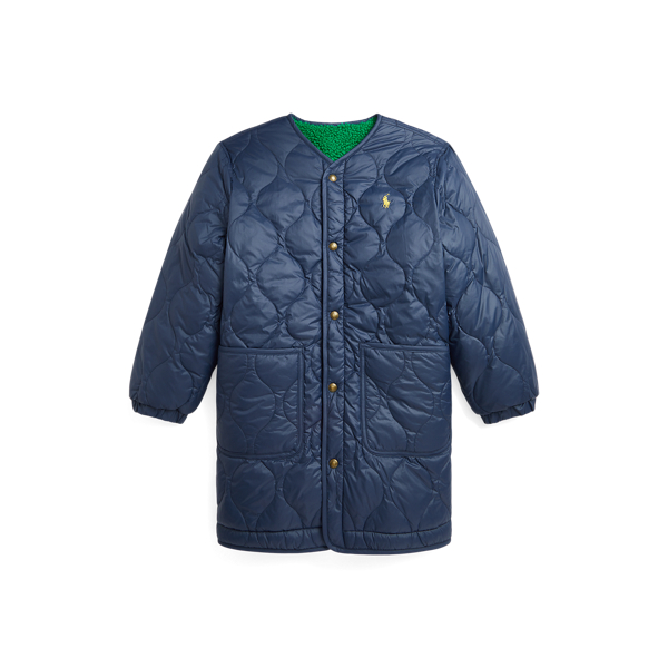 Reversible Ripstop &amp; Fleece Down Jacket Boys 6-14 Years 1