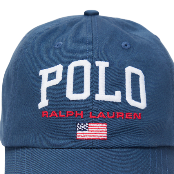 Flag Logo Cotton Chino Ball Cap for Boys Ralph Lauren CV