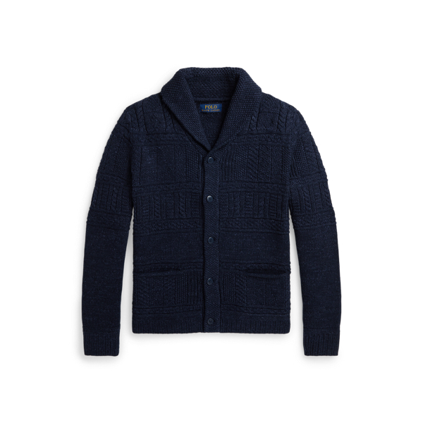 Anchor Aran-Knit Cotton Cardigan