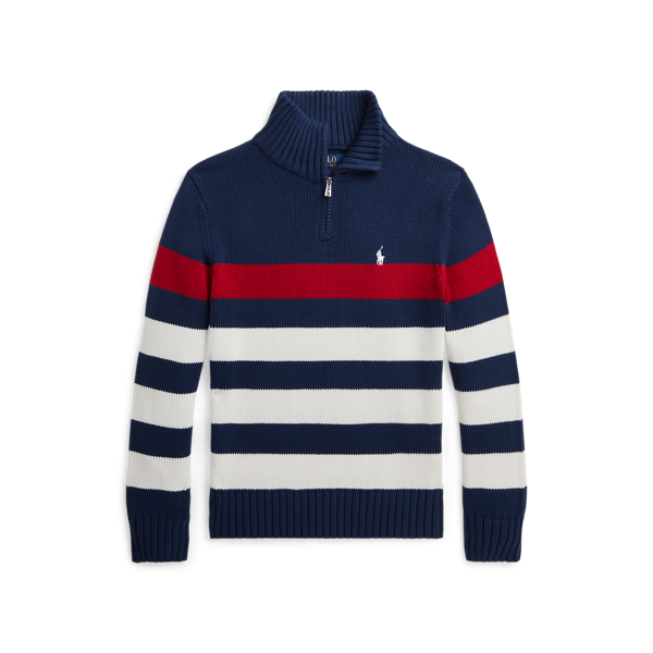 Ralph lauren cotton half zip sweater sale