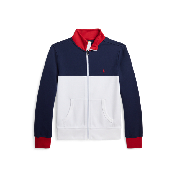 Ralph lauren double knit track jacket best sale