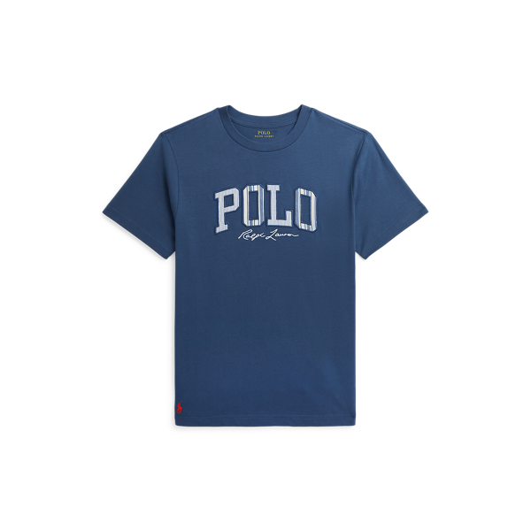 T-shirt em malha de algod&atilde;o &agrave;s riscas Boys 6-14 Years em 1