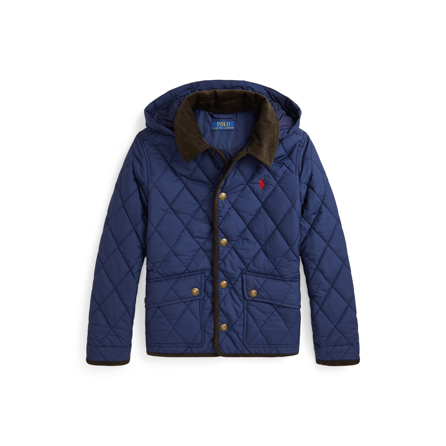 Детская куртка Ralph Lauren Hooded Barn, цвет: Тёмно-синий — фото 5