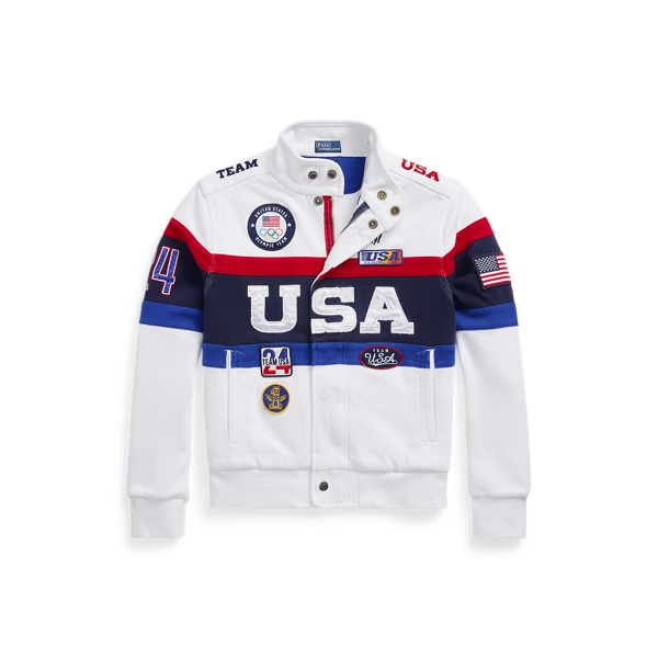 Ceramic White Multi Team USA Closing Ceremony Jacket Boys 8-20 1