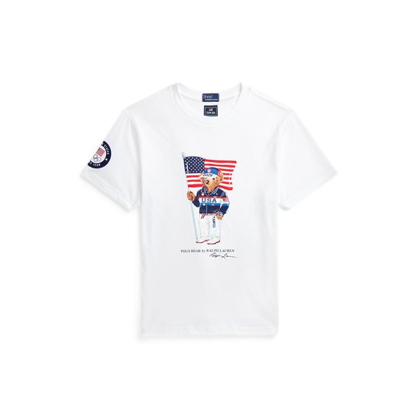 Team USA Polo Bear Cotton Jersey Tee