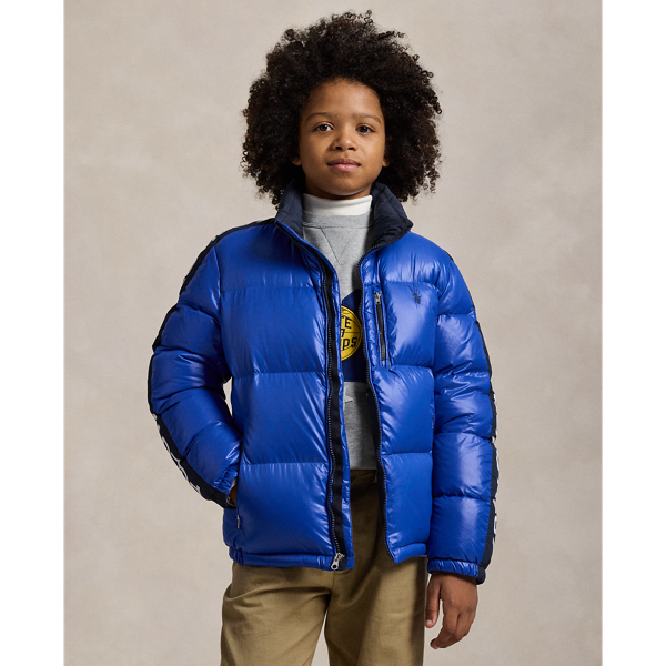 Boys designer puffer jacket on sale