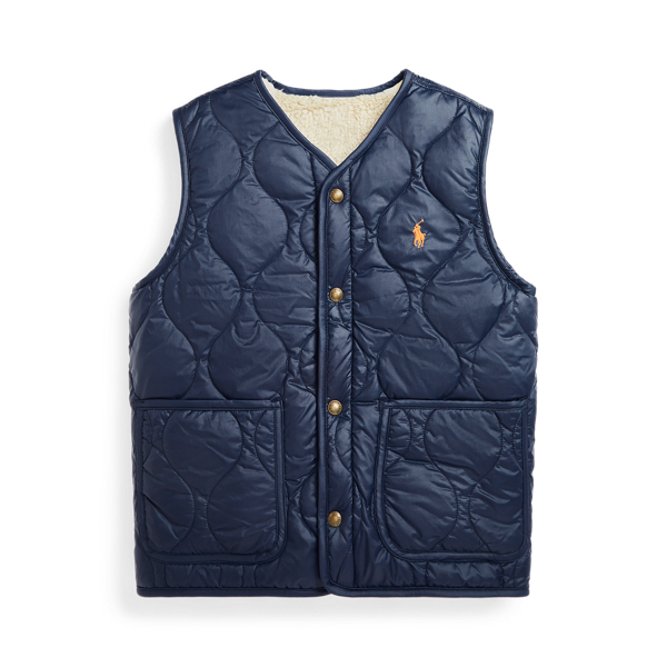 Reversible Ripstop &amp; Fleece Down Gilet Boys 6-14 Years 1