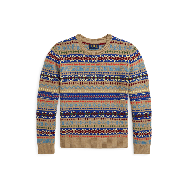 Fair Isle Crewneck Jumper Boys 6-14 Years 1