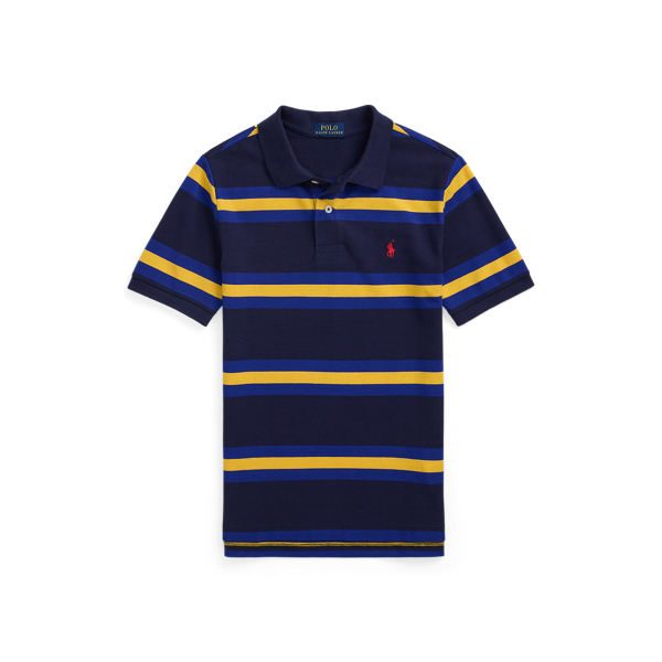 Striped Cotton Mesh Polo Shirt for Boys | Ralph Lauren® QA