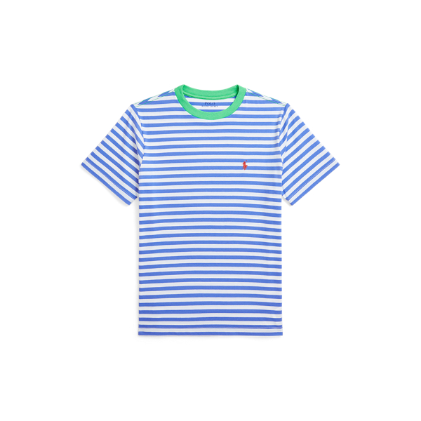 【RRL】ストライプドロゴジャージーTシャツ セール】 ストライプド ジャージー ロングスリーブ Tシャツ （T