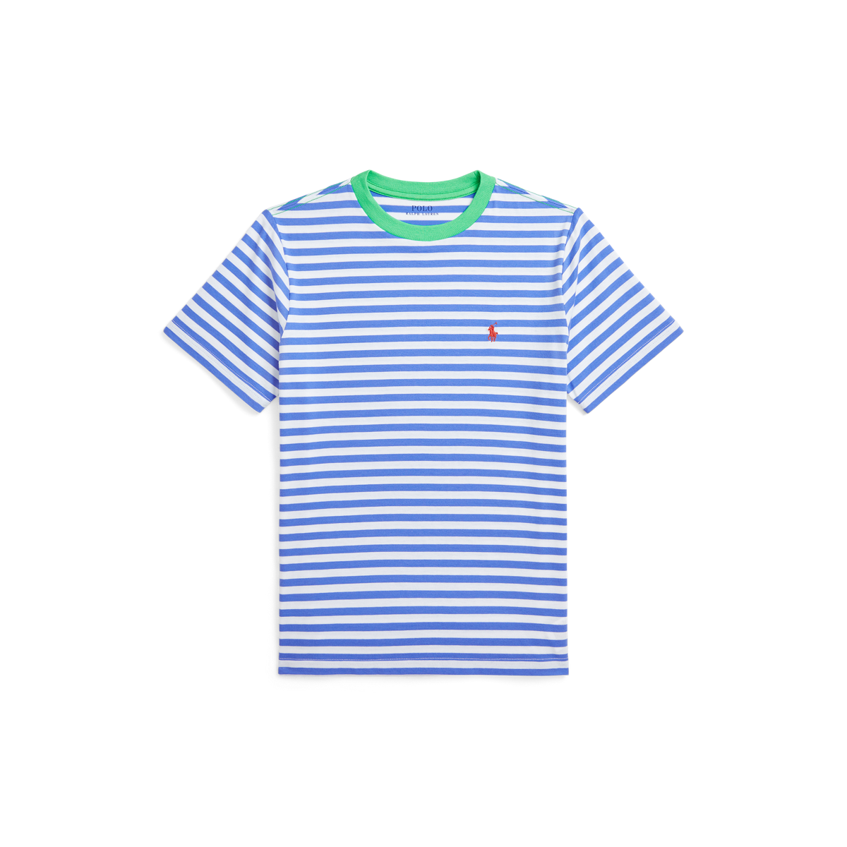 【RRL】ストライプ柄 ロゴ コットンジャージー 半袖 Tシャツ RRL】ストライプ柄 ロゴ コットンジャージー 半袖 Tシャツ