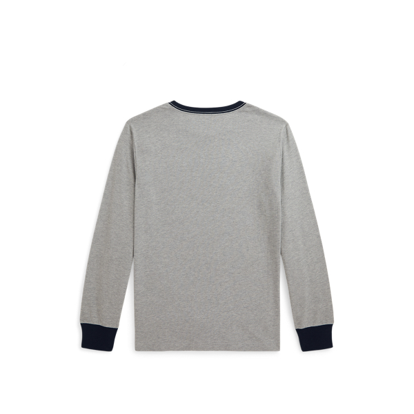 Andover Heather Corduroy-Logo Cotton Long-Sleeve T-Shirt Boys 6-14 Years 2