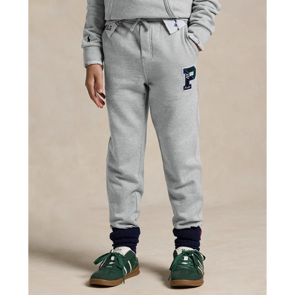 Andover Heather Fleece Letterman Jogger Pant Boys 8-20 4