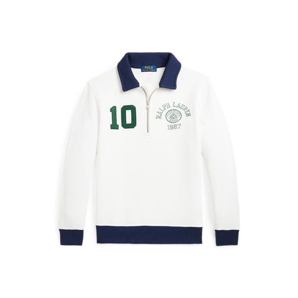 Logo Fleece Collared Sweatshirt