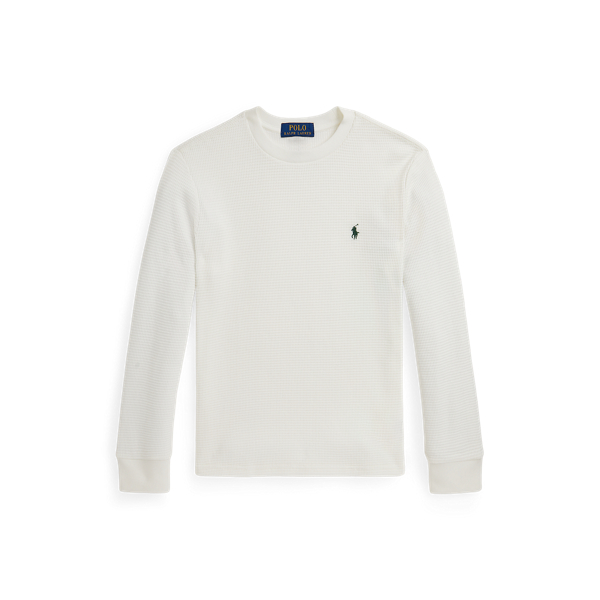 Waffle-Knit Cotton Long-Sleeve T-Shirt