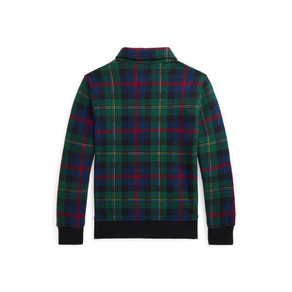 Tartan Plaid Fleece Collared Sweatshirt Boys 8-20 2