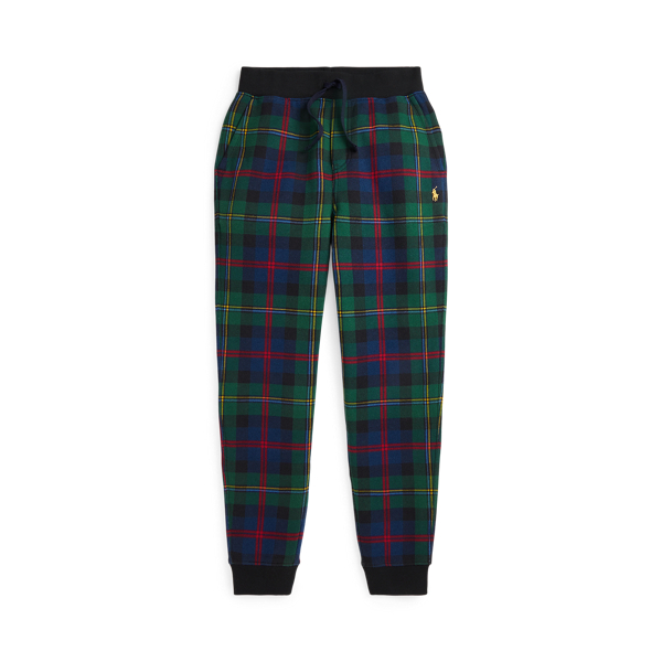 Malcolm Red Tartan Plaid Fleece Jogger Pant Boys 8-20 1