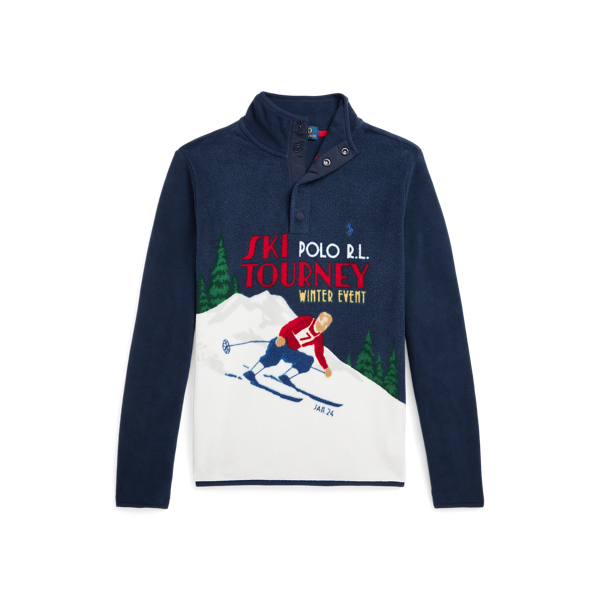 Pull en molleton gratt&eacute; &agrave; motif skieur Boys 6-14 Years en 1