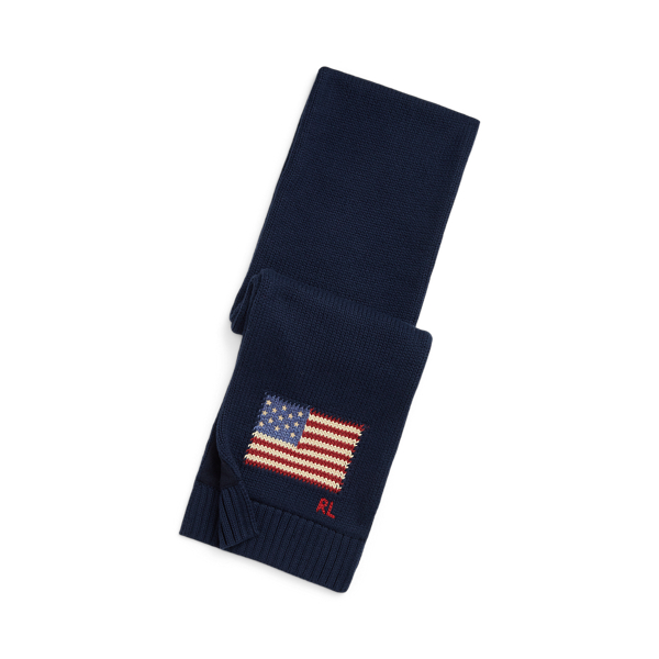 Hunter Navy Flag Cotton Scarf Boys/Girls 1