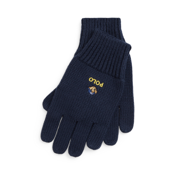 Polo Bear Cotton Glove for Boys Ralph Lauren UK