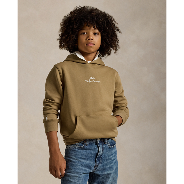 New Bronze Logo Double-Knit Hoodie Boys 8-20 1