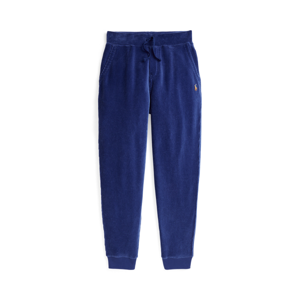 Plaid Trim Fleece Jogger Pant