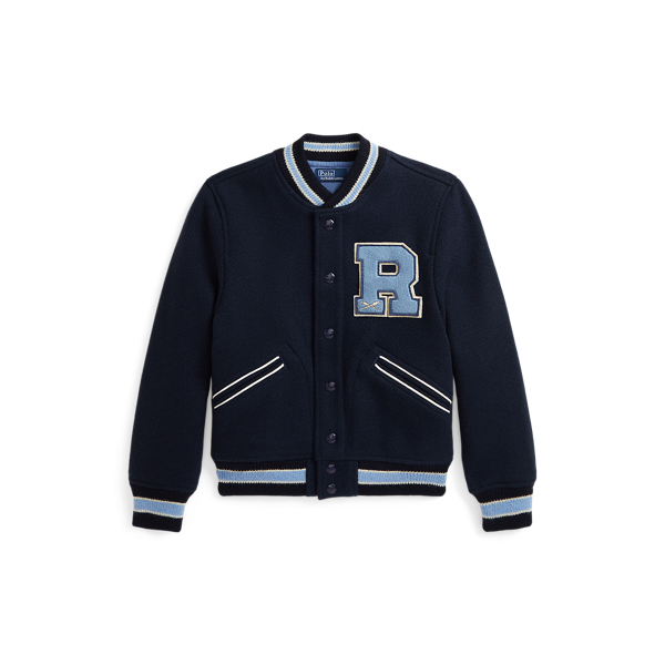 Wool-Blend Letterman Jacket