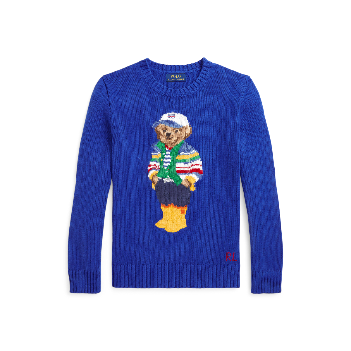 ラルフローレン　ポロベア　キッズL(12-14) コットンセーター rl-sweater01.jpg