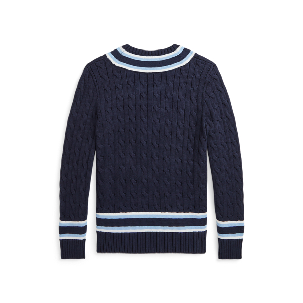 POLO RALPH LAUREN コットンカシミヤ　クリケットセーター S ケーブルニット クリケット セーター | LAUREN RALPH LAUREN