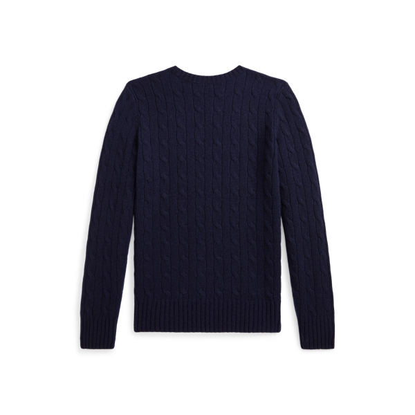 Kaschmirpullover mit Zopfmuster
