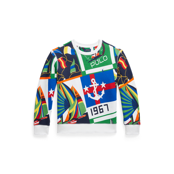 Sweatshirt polar de padr&atilde;o n&aacute;utico Boys 6-14 Years em 1